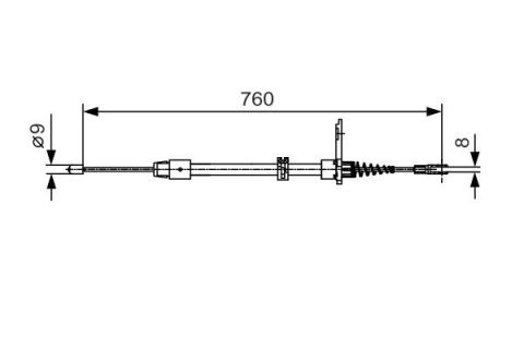 FREN TELİ. 760 MM