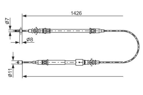 FREN TELİ. 1426 MM