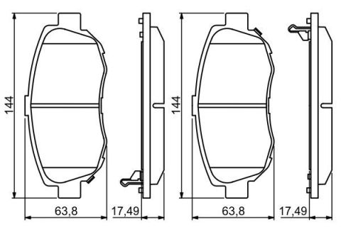 ÖN BALATA LEXUS GS 00-04 LEXUSIS 01-05