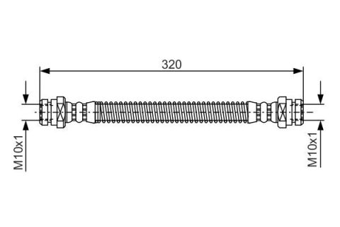 FREN HORTUMU. 320.00 MM