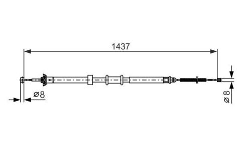 FREN TELİ. 1437 MM