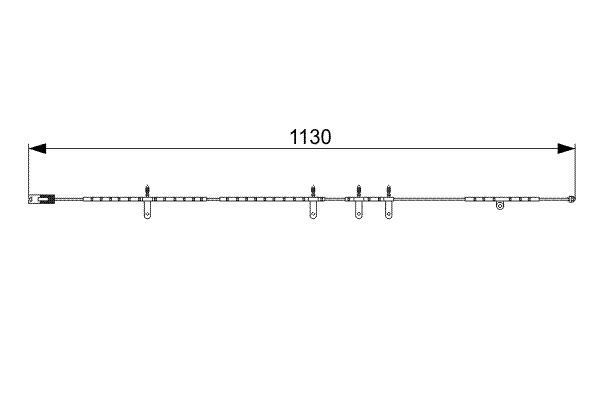 DİSK BALATA İKAZ KABLOSU. ARKA. 1130 MM