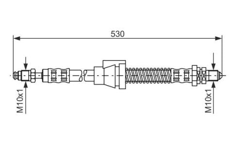 FREN HORTUMU SAĞ; ÖN. 530.00 MM