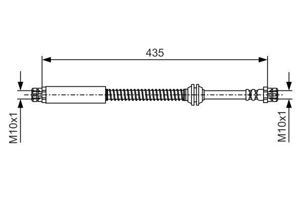 FREN HORTUMU; ARKA. 455.00 MM