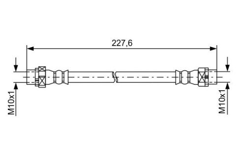 FREN HORTUMU. İÇ. ARKA. 230.00 MM