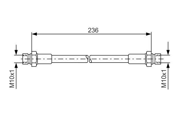 FREN HORTUMU TRANSPORTER T1-T2 65-85 236.00 MM