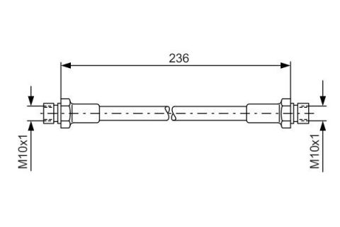 FREN HORTUMU TRANSPORTER T1-T2 65-85 236.00 MM