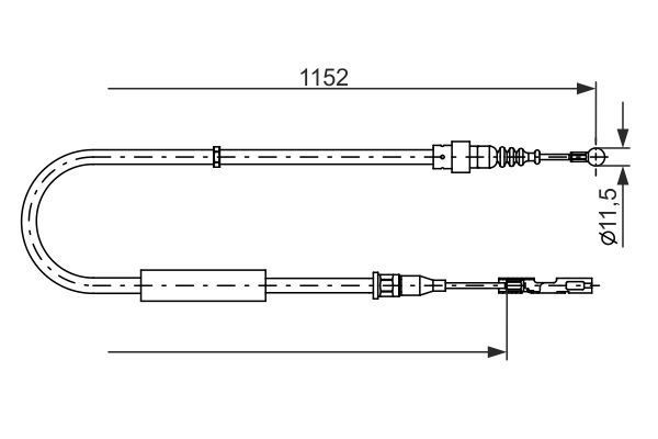 FREN TELİ. 1152 MM