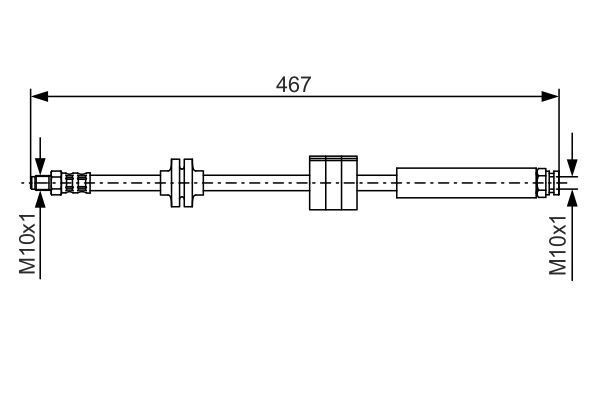 FREN HORTUMU. 467.00 MM