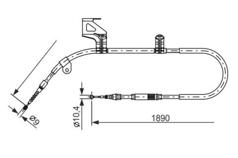 FREN TELİ. 1890 MM