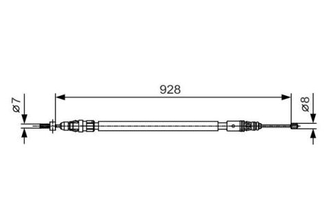 FREN TELİ. 928 MM