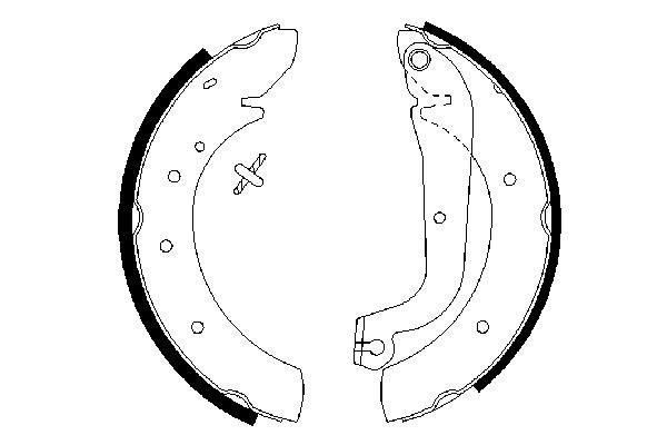 PABUÇLU FREN BALATASI 254x57 MM