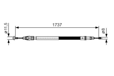 FREN TELİ. 1737 MM