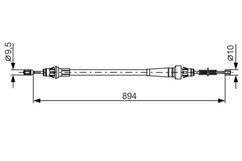 FREN TELİ. 894 MM