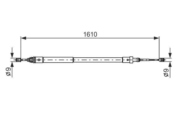 FREN TELİ. 1610 MM