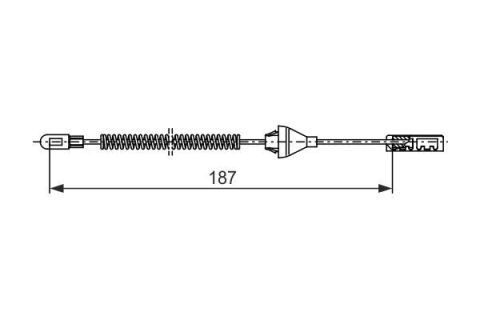 FREN TELİ. 187 MM