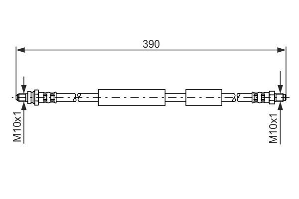 FREN HORTUMU; ARKA. 390.00 MM