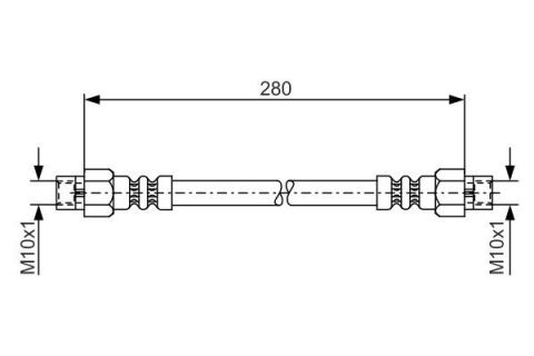 FREN HORTUMU. ARKA DİŞİ/DİŞİ 280MM
