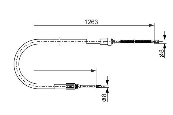 FREN TELİ. 1263 MM
