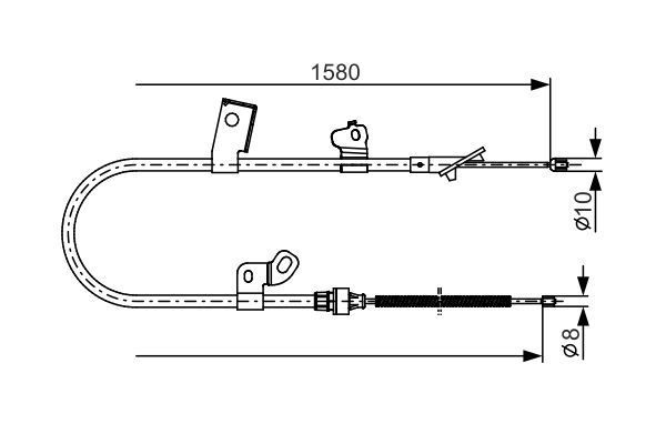 FREN TELİ. 1580 MM