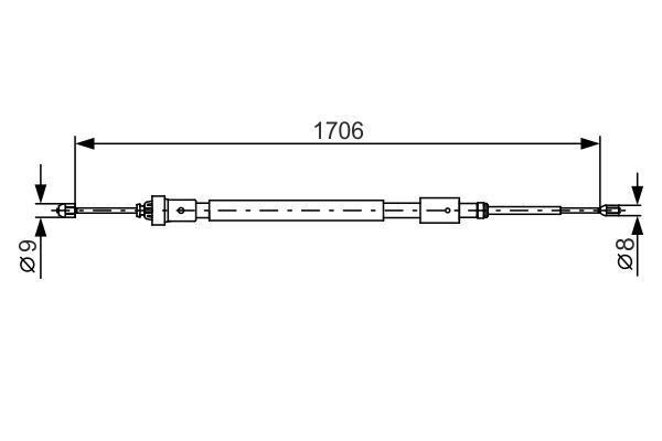FREN TELİ. 1706 MM