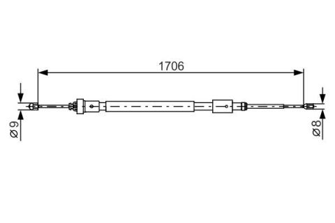 FREN TELİ. 1706 MM