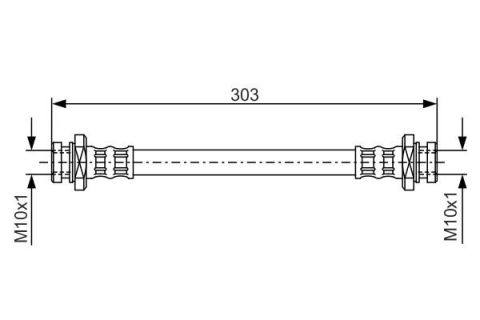 FREN HORTUMU. 303.00 MM
