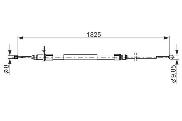 FREN TELİ. 1825 MM