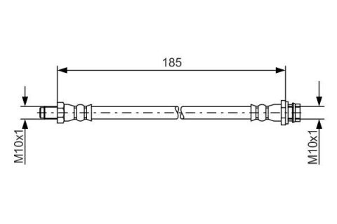 FREN HORTUMU; ARKA. 390.00 MM