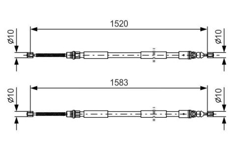 FREN TELİ. 1583 MM