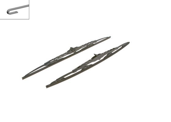 TWİN RÜZGARLIKLI SİLECEK SETİ - 550/530 MM 582 S