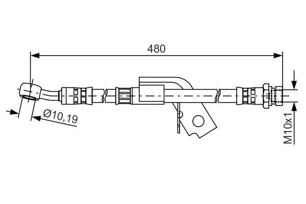 FREN HORTUMU SAĞ; ARKA. 480.00 MM