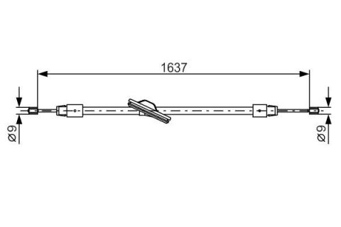 FREN TELİ. 1637 MM