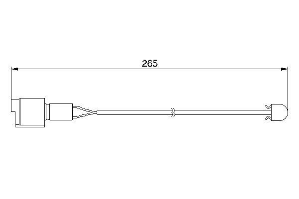DİSK BALATA İKAZ KABLOSU. ARKA 260 MM