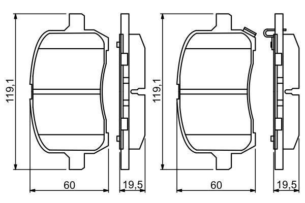 ÖN BALATA OPEL GT 07 CHEVROLET HHR 07-11