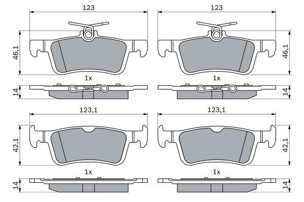 DİSK BALATA FİESTA 1.0 ECOBOOST-FİESTA 1.1 TI-VCT-FİESTA 1.5 TDCİ