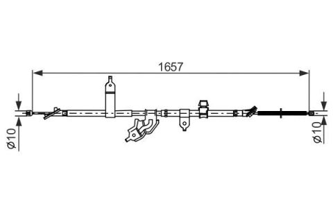 FREN TELİ. 1657 MM