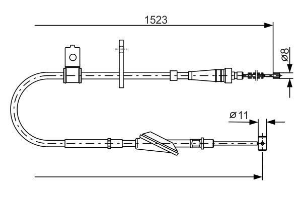 FREN TELİ. 1523 MM