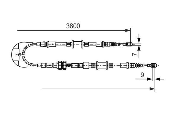 FREN TELİ. 3800 MM