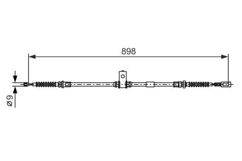 FREN TELİ. 898 MM