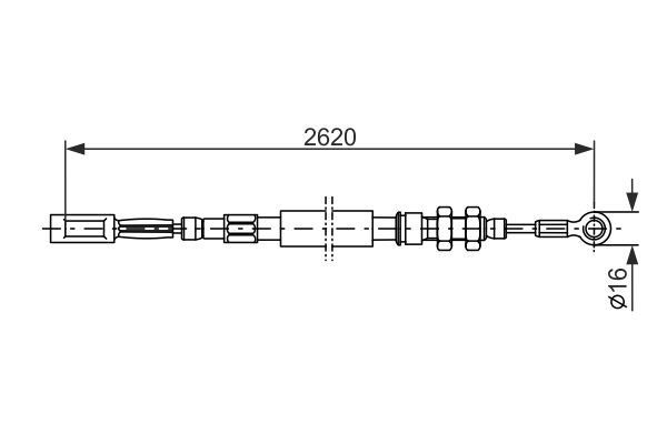 FREN TELİ. 2620 MM