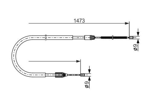 FREN TELİ. 1473 MM