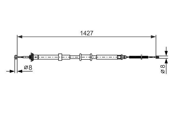 FREN TELİ. 1427 MM
