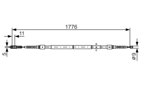 FREN TELİ. 1776 MM