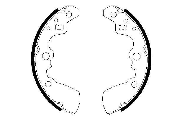 PABUÇLU FREN BALATASI 180x25 MM