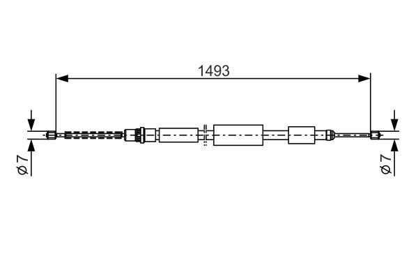 FREN TELİ. 1493 MM