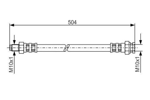 FREN HORTUMU. 504.00 MM