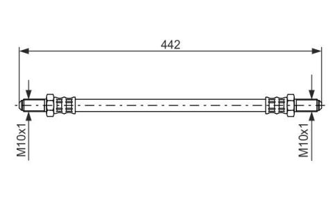 FREN HORTUMU. 442.00 MM