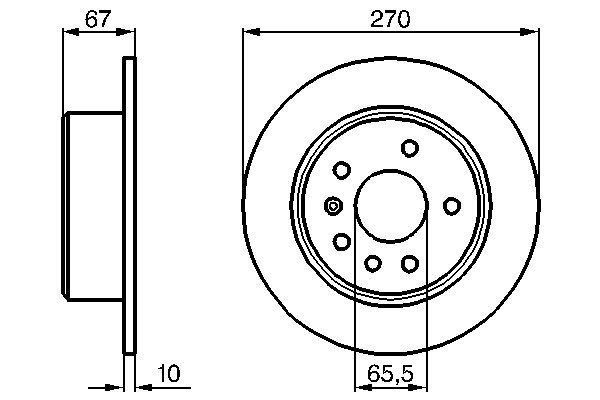 FREN DİSKİ. ARKA. 270.0 /10.0-8.0 MM