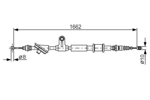 FREN TELİ. 1662 MM